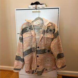 No Boundaries Cream and Tan Jacket